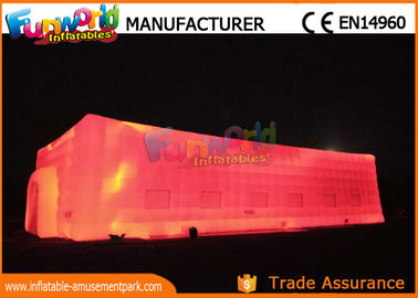 Large Outdoor LED Inflatable Cube Tent for Wedding / Camping