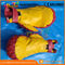 Giant Inflatable Sports Games Yellow Inflatable Gloves For Boxing Fighting Games