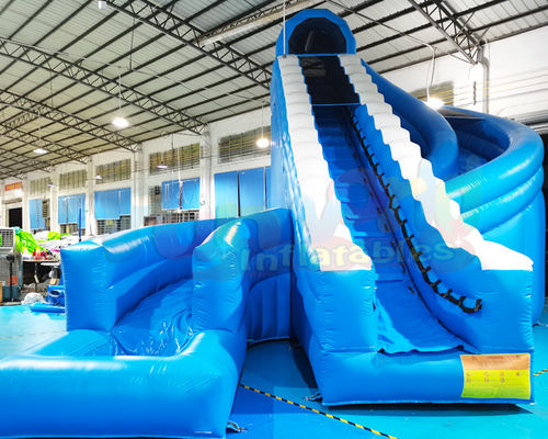 0.55mm PVC Tarpaulin Inflatable Slide Bouncer Untuk Kolam Renang