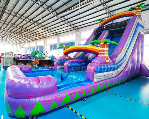 Karnaval Dewasa Rumah Bouncing Luar Ruangan Inflatable Water Slides