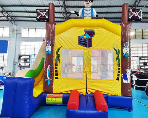 Backyard Inflatable Bouncer Slide Kapal Bajak Laut Bounce House