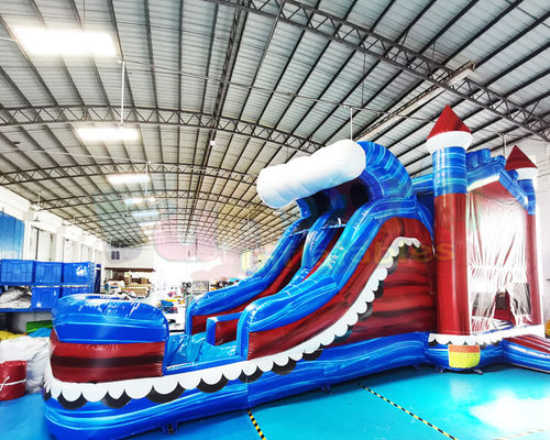 Combo Bouncy Castle Commercial Inflatable Bouncer Untuk Kegiatan Festival
